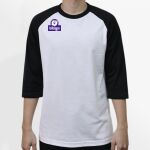 Raglan 3/4 Roundneck Shirt (White Body) Thumbnail