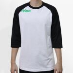 Raglan 3/4 Roundneck Shirt (White Body) Thumbnail