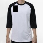 Raglan 3/4 Roundneck Shirt (White Body) Thumbnail