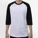 Raglan 3/4 Roundneck Shirt (White Body) Thumbnail