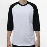 Raglan 3/4 Roundneck Shirt (White Body) Thumbnail