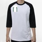 Raglan 3/4 Roundneck Shirt (White Body) Thumbnail