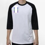 Raglan 3/4 Roundneck Shirt (White Body) Thumbnail
