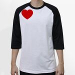 Raglan 3/4 Roundneck Shirt (White Body) Thumbnail
