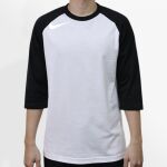 Raglan 3/4 Roundneck Shirt (White Body) Thumbnail