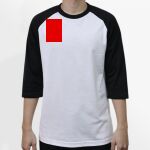 Raglan 3/4 Roundneck Shirt (White Body) Thumbnail