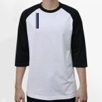 Raglan 3/4 Roundneck Shirt (White Body) Thumbnail