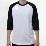Raglan 3/4 Roundneck Shirt (White Body) Thumbnail