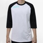 Raglan 3/4 Roundneck Shirt (White Body) Thumbnail