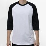 Raglan 3/4 Roundneck Shirt (White Body) Thumbnail
