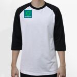 Raglan 3/4 Roundneck Shirt (White Body) Thumbnail