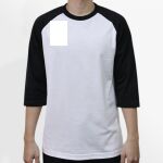 Raglan 3/4 Roundneck Shirt (White Body) Thumbnail