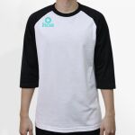 Raglan 3/4 Roundneck Shirt (White Body) Thumbnail