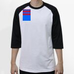 Raglan 3/4 Roundneck Shirt (White Body) Thumbnail