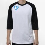 Raglan 3/4 Roundneck Shirt (White Body) Thumbnail