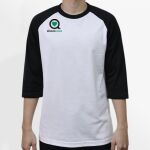Raglan 3/4 Roundneck Shirt (White Body) Thumbnail