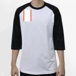 Raglan 3/4 Roundneck Shirt (White Body) Thumbnail