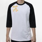 Raglan 3/4 Roundneck Shirt (White Body) Thumbnail