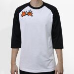 Raglan 3/4 Roundneck Shirt (White Body) Thumbnail