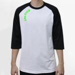 Raglan 3/4 Roundneck Shirt (White Body) Thumbnail