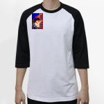 Raglan 3/4 Roundneck Shirt (White Body) Thumbnail