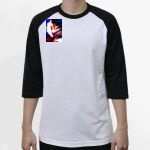 Raglan 3/4 Roundneck Shirt (White Body) Thumbnail