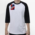 Raglan 3/4 Roundneck Shirt (White Body) Thumbnail