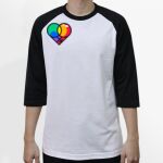 Raglan 3/4 Roundneck Shirt (White Body) Thumbnail