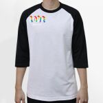 Raglan 3/4 Roundneck Shirt (White Body) Thumbnail