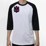 Raglan 3/4 Roundneck Shirt (White Body) Thumbnail