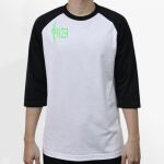 Raglan 3/4 Roundneck Shirt (White Body) Thumbnail