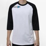Raglan 3/4 Roundneck Shirt (White Body) Thumbnail