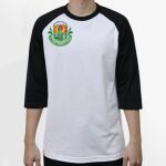 Raglan 3/4 Roundneck Shirt (White Body) Thumbnail