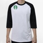 Raglan 3/4 Roundneck Shirt (White Body) Thumbnail