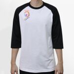 Raglan 3/4 Roundneck Shirt (White Body) Thumbnail