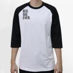 Raglan 3/4 Roundneck Shirt (White Body) Thumbnail
