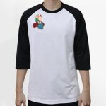 Raglan 3/4 Roundneck Shirt (White Body) Thumbnail