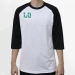 Raglan 3/4 Roundneck Shirt (White Body) Thumbnail