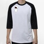 Raglan 3/4 Roundneck Shirt (White Body) Thumbnail