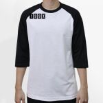 Raglan 3/4 Roundneck Shirt (White Body) Thumbnail