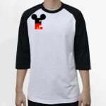 Raglan 3/4 Roundneck Shirt (White Body) Thumbnail
