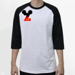Raglan 3/4 Roundneck Shirt (White Body) Thumbnail