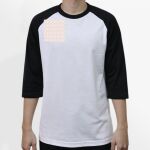Raglan 3/4 Roundneck Shirt (White Body) Thumbnail