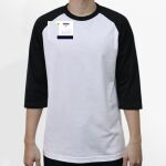 Raglan 3/4 Roundneck Shirt (White Body) Thumbnail