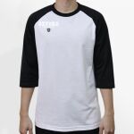 Raglan 3/4 Roundneck Shirt (White Body) Thumbnail