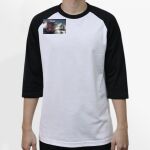 Raglan 3/4 Roundneck Shirt (White Body) Thumbnail
