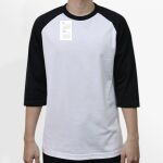 Raglan 3/4 Roundneck Shirt (White Body) Thumbnail