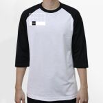 Raglan 3/4 Roundneck Shirt (White Body) Thumbnail