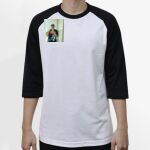 Raglan 3/4 Roundneck Shirt (White Body) Thumbnail