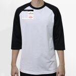 Raglan 3/4 Roundneck Shirt (White Body) Thumbnail